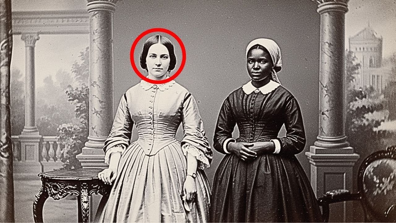 It was just a portrait of a plantation owner and her slave. until experts noticed a forbidden secret