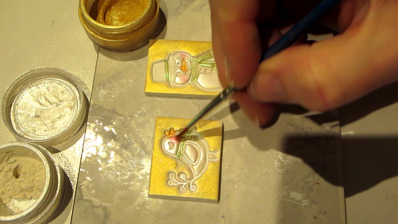 Polymer Clay Tiles; Xmas Project, Part 1