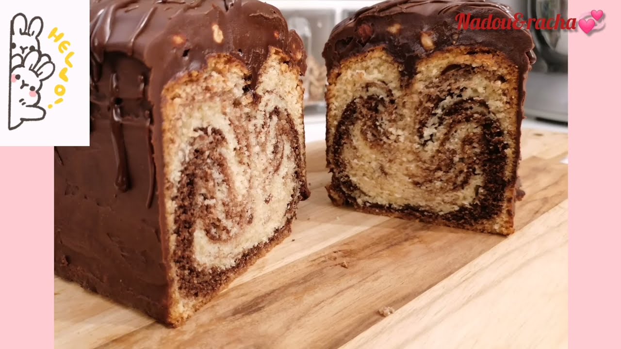 cake marbré au chocolat et noisette😋