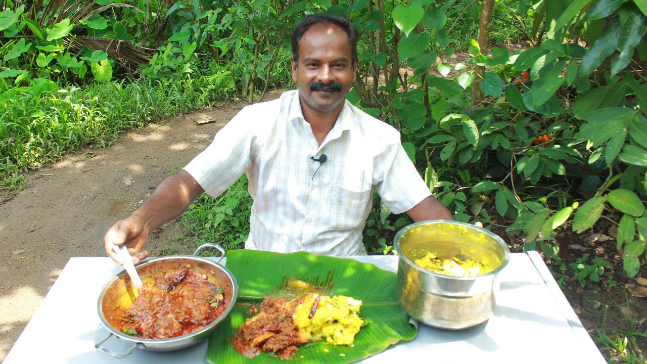 നാടൻ കപ്പ വേവിച്ചതും എല്ല് കറിയും 😋 | Kappa vevichathu and ellu curry recipe | Village Spices