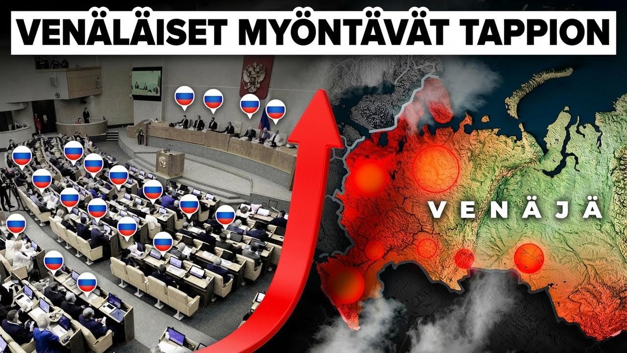 Ven&auml;j&auml;n parlamentti my&ouml;nsi: Sota on h&auml;vitty &ndash; uskomaton k&auml;&auml;nne!