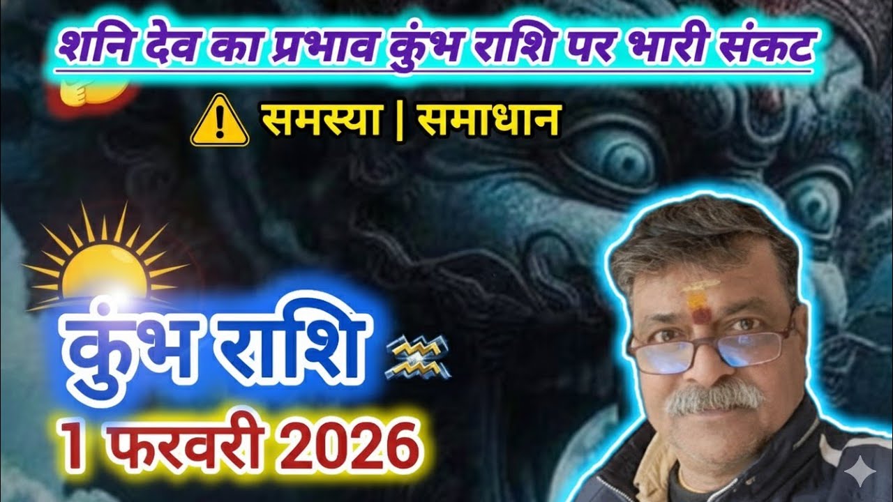 कुंभ राशि 1 फरवरी 2026 राशिफल: ⚠️ आर्थिक तंगी और बीमारी से बचने के अचूक उपाय | कर्ज ना लें न दें 💰