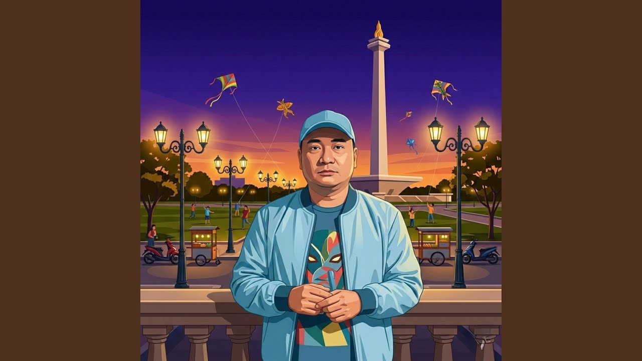 Temaram Senja di Monas Jakarta