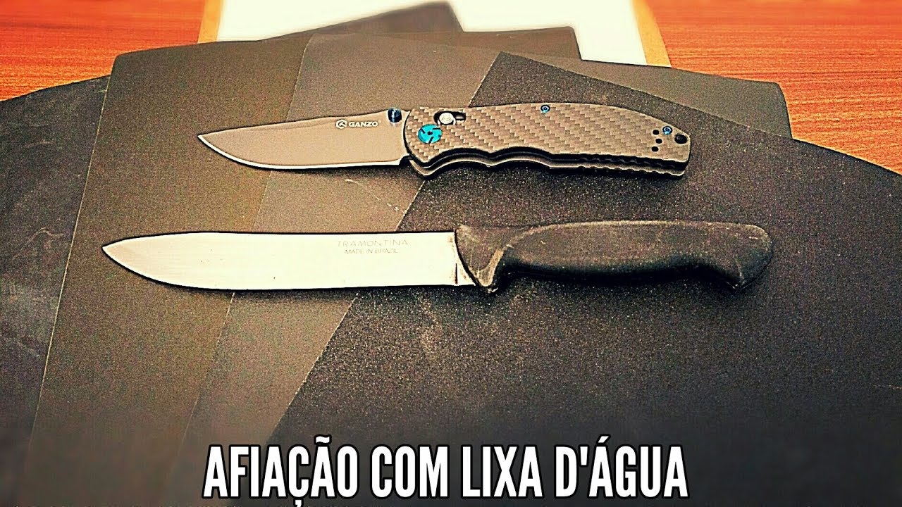 Afiação com lixa d'água