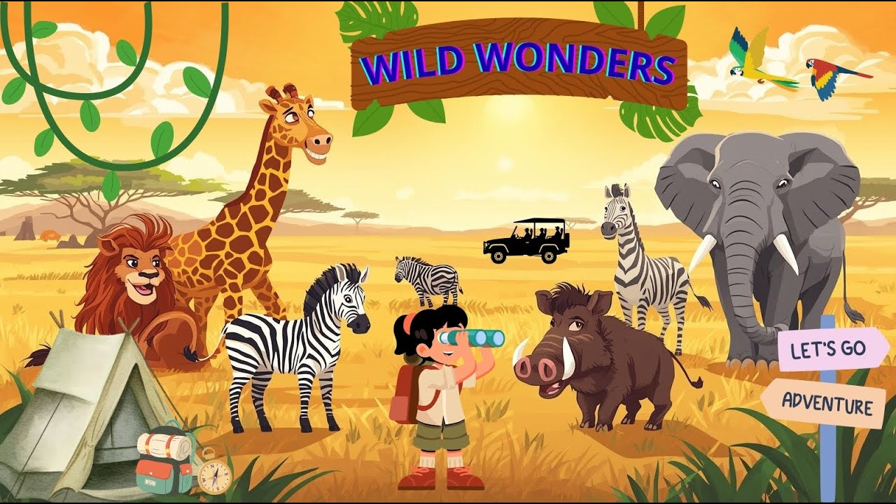 Let's explore the Savanna 🦒 🦁...Come on Little Explorers!🍀🌱Fun Leaning for kids