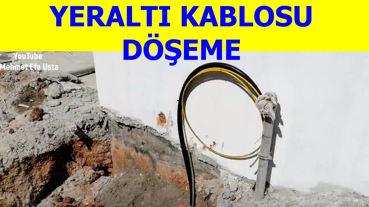 Yer Altı Elektrik Kablosu Döşüyoruz (İnşatta sıradan bir gün)