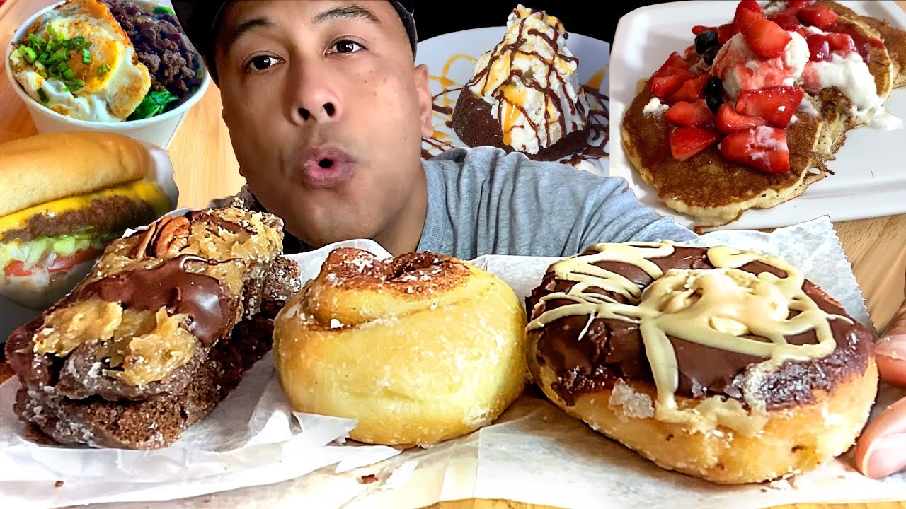 FULL DAY OF EATING | STARDUST DONUTS | IN N OUT | CORNER BAKERY | KOREAN STREET FOOD