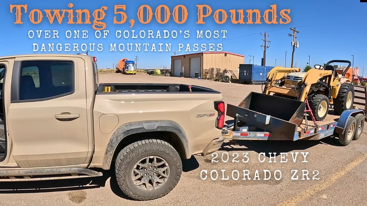Тест буксировки Chevrolet Colorado ZR2 2023 года! Протягиваем 5000 фунтов по самому опасному пере...
