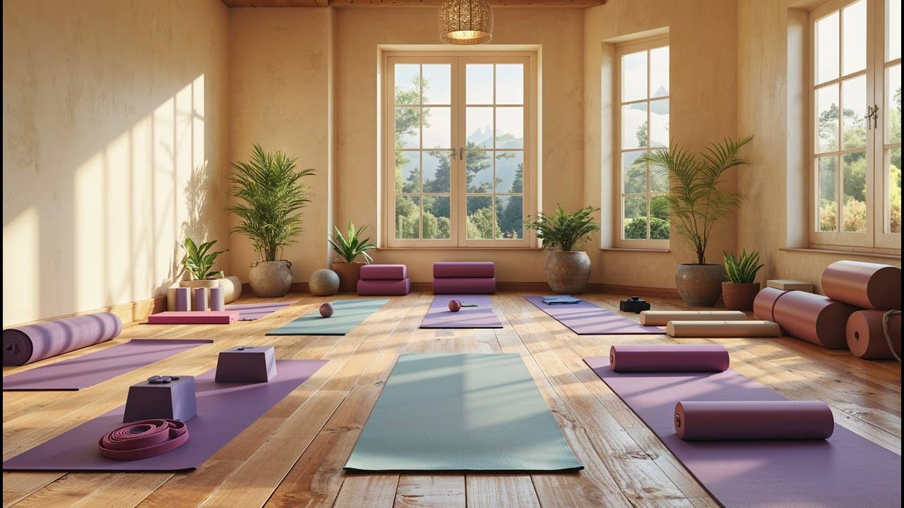 Yoga Studio Ambience I 432 Music I Meditation & Stress Relief, Relaxing Sounds