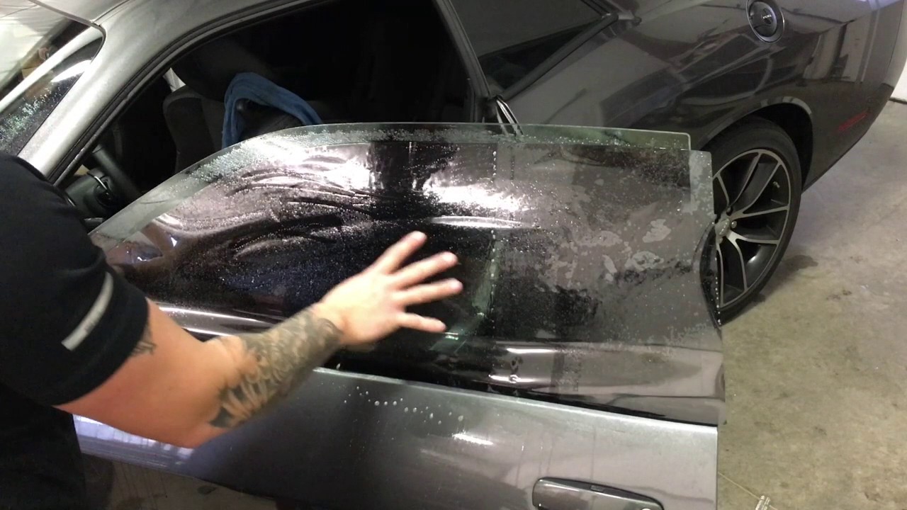 How To Tint a Frameless Door Window - 16 Dodge Challenger