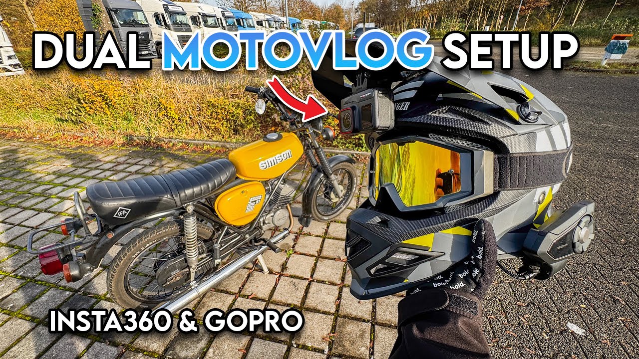 DUAL MOTOVLOG SetUp in 2024/2025 | GoPro, Insta360 & Sena | Crosshelm