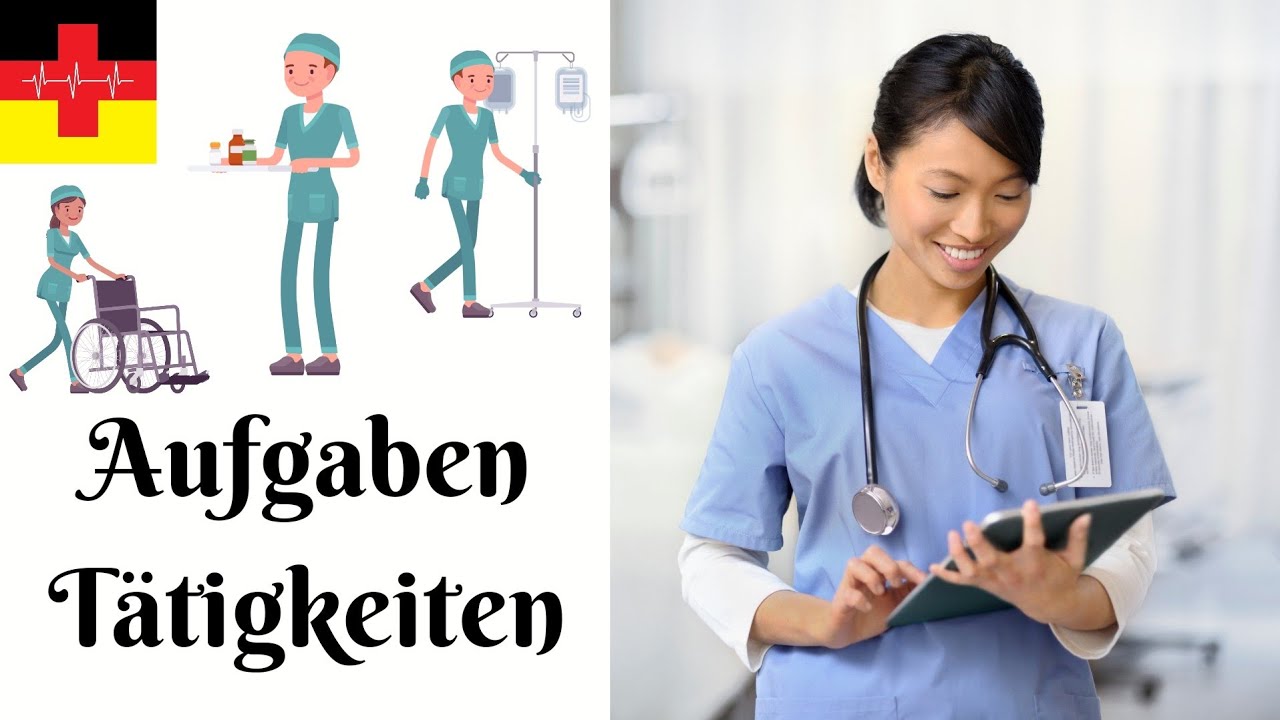 44 Завдання та діяльність медичної сестри 🇩🇪👩⚕️ (перелік) - Вивчаємо німецьку мову для медсестер