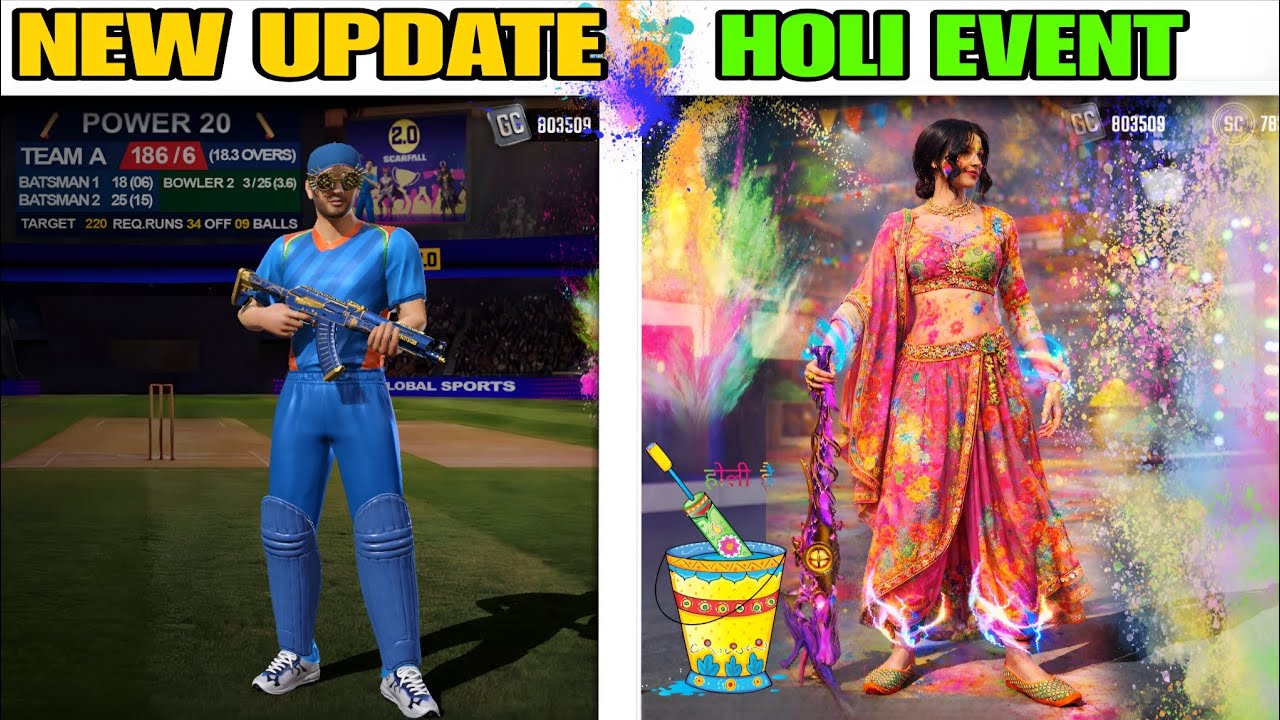 New UPDATE🤯 scarfall 2.0 holi event cricket bundle #scarfall #holibundle #cricket 