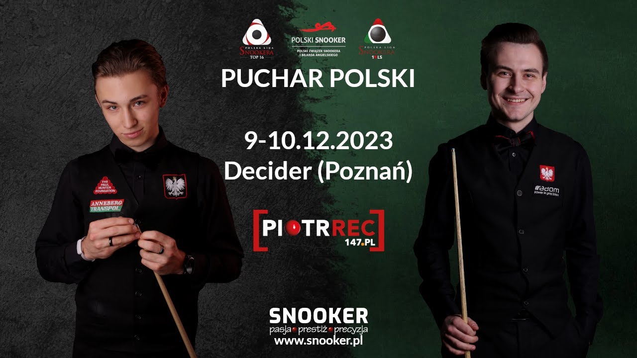 (finał) Michał Szubarczyk vs Wojciech Sowiński: Puchar Polski PORS – Snooker 2023
