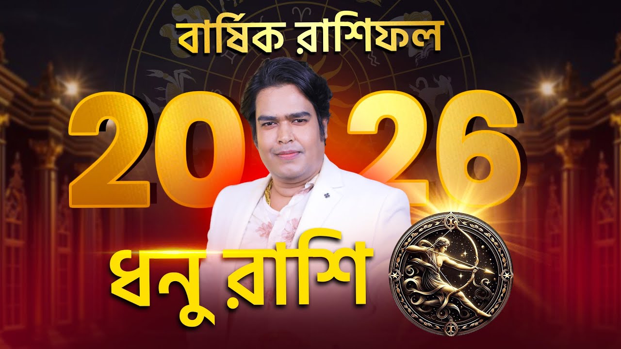 ধনু রাশির জন্য ২০২৬ এ নতুন সুযোগ, অগ্রগতি ও শুভ দিক উন্মোচিত হবে! Astrologer Joydev Sastri