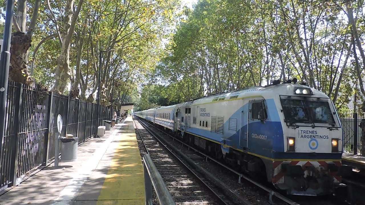 El Rosarino con 16 coches pasando por Malaver rumbo a Retiro con CKD8H0007