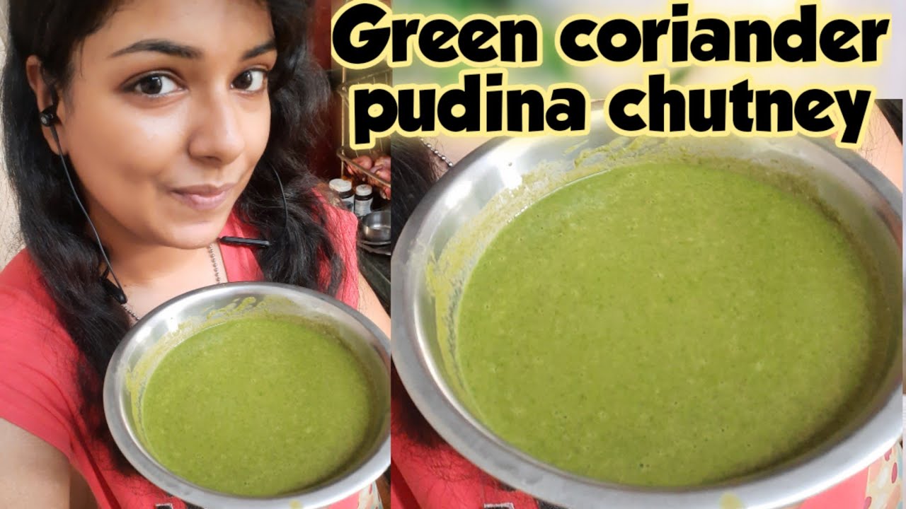 Green chutney recipe | How to make mint and coriander chutney for chaat | diet weight loss chutney🌿🌱
