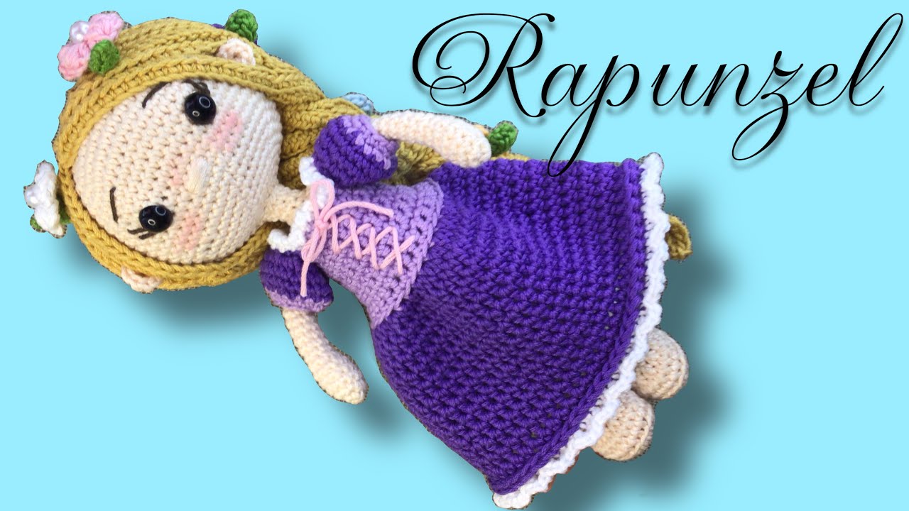 Tutorial | Princesa Rapunzel Amigurumi | Parte 1 (🇺🇸🇧🇷) #rapunzelacrochet #rapunzelpasoapaso