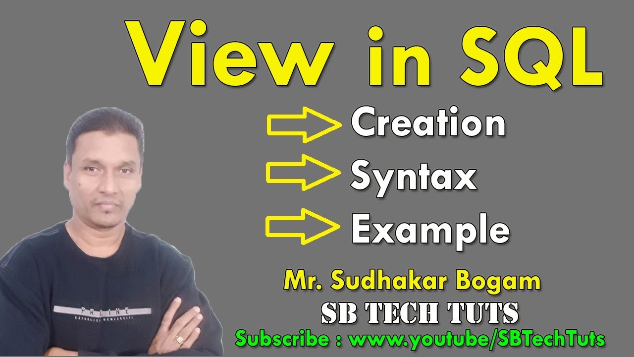 View in SQL(Syntax with Examples) | How to Create, Update and Drop a View in SQL | DBMS
