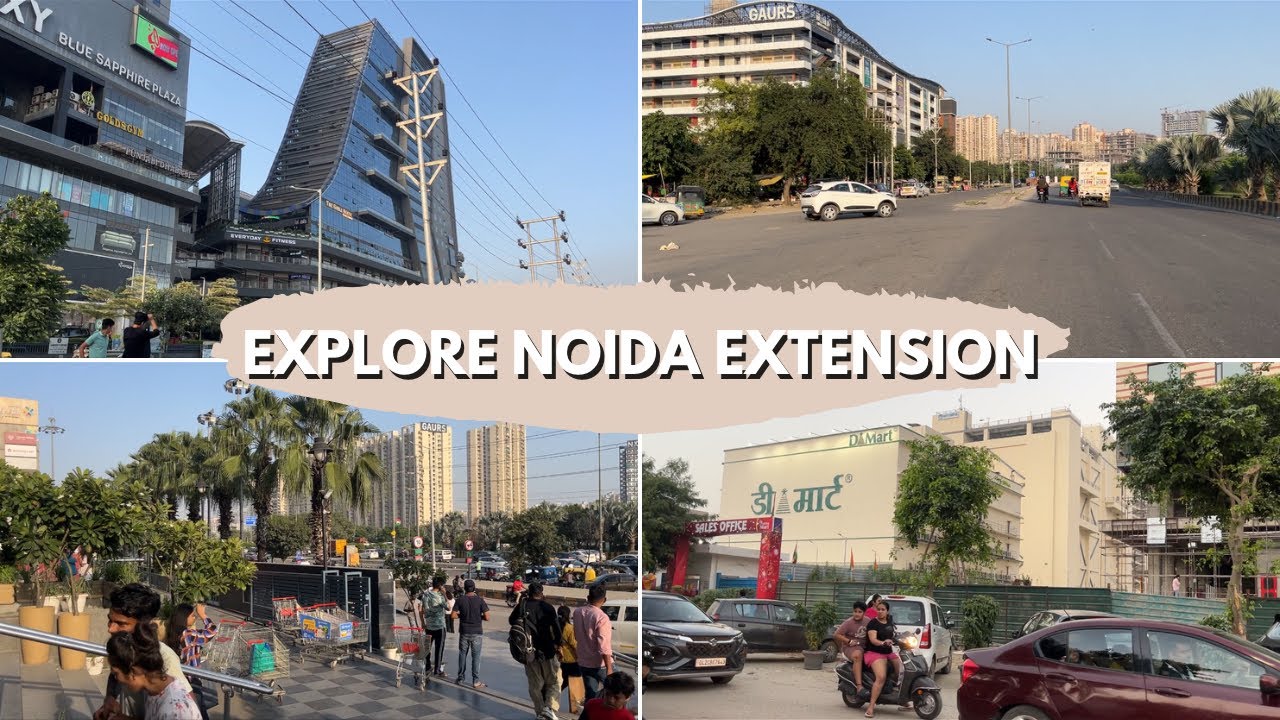 Noida extension, D-Mart Gaur city mall Ek murti chowk, dream valley & other places are covered here.