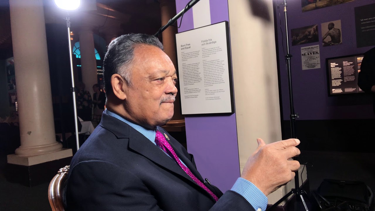 Rev. Jackson Interview at Nobel Museum, Sweden