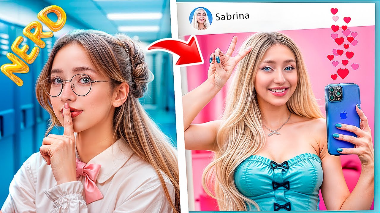 Nerd And Popular Girl SWAP LIVES!