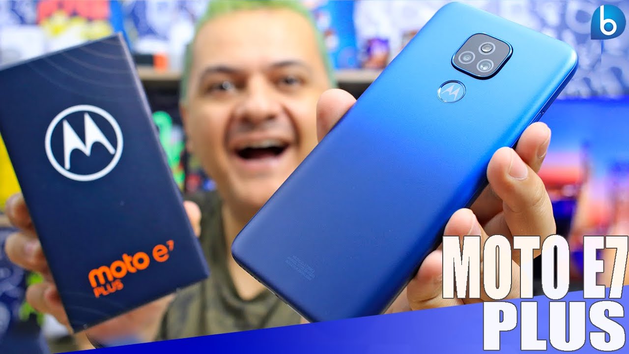 JÁ TÁ NA MÃO! MOTO E7 PLUS | Lançamento MOTOROLA | Unboxing e Impressões