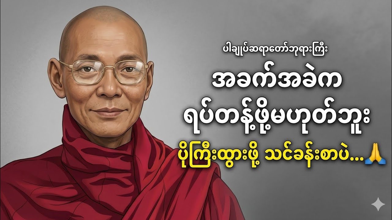 အဆင်မပြေမူ့တွေ ကြုံတဲ့အခါ - ပါချုပ်ဆရာတော်ဘုရားကြီး
