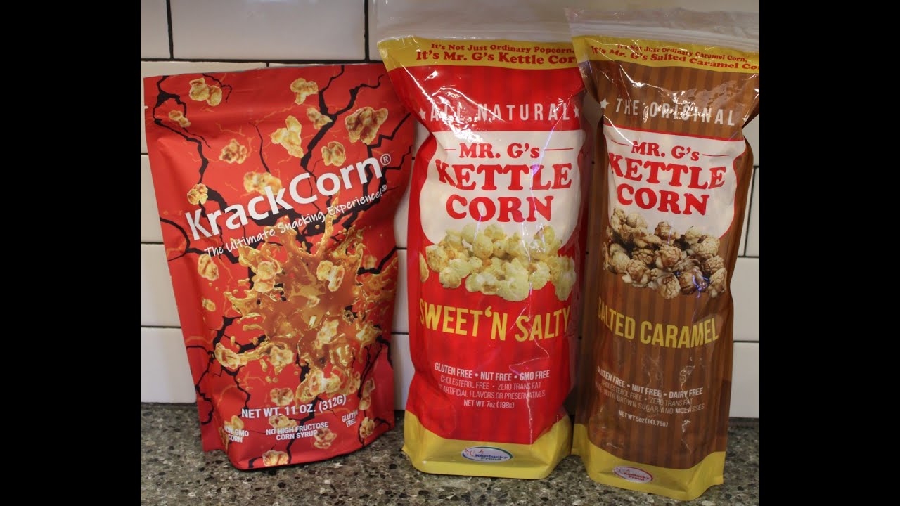 KrackCorn & Mr. G’s Kettle Corn Sweet ‘N Salty & Salted Caramel Review