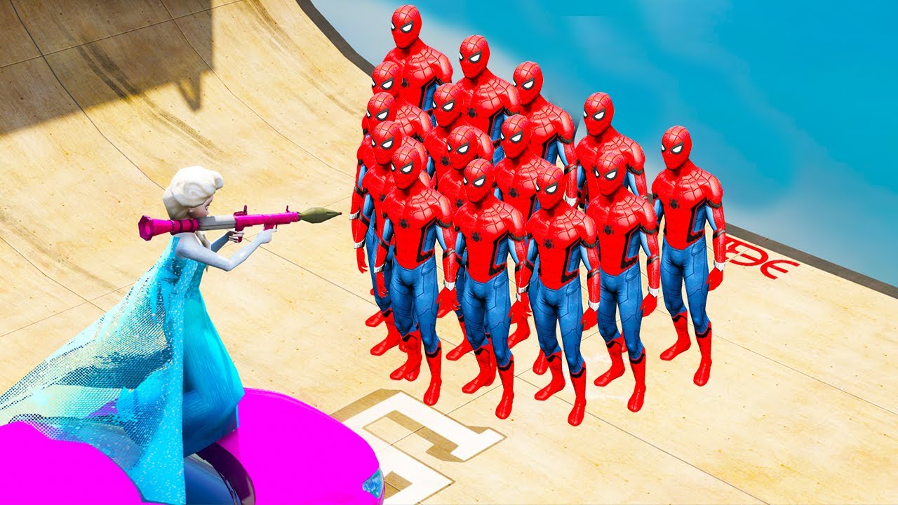 GTA 5 Water Ragdolls Frozen Elsa #5 (Funny Moments/Euphoria)
