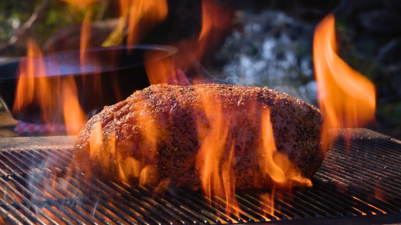 VENISON ROAST | Outdoor ASMR Cooking Over Fire & Gozney Tread