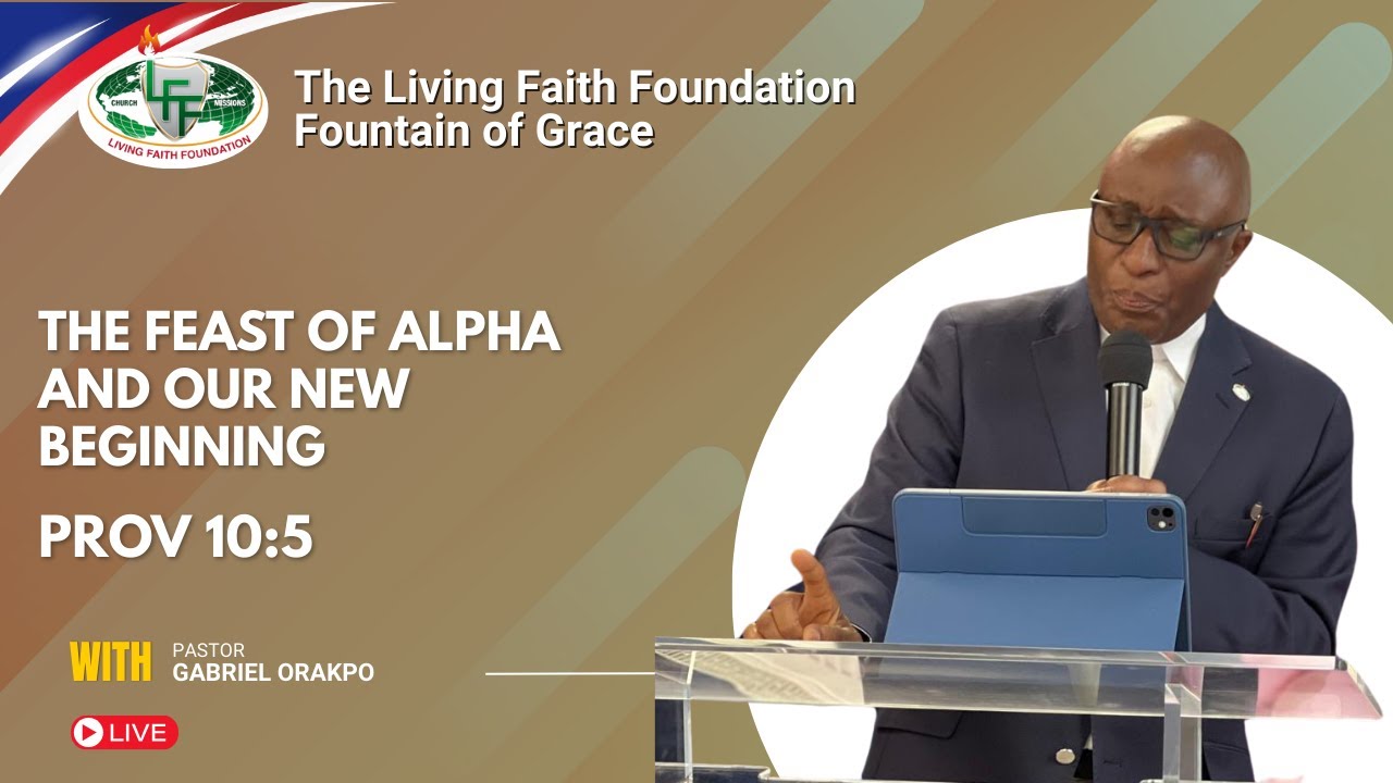The Feast of Alpha and Our New Beginning. Proverbs 10:5  - 11/01/2026