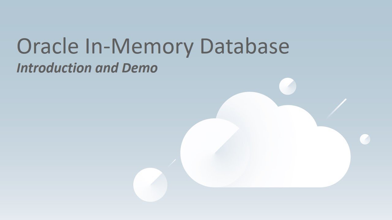 Oracle InMemory Database Introduction and Demo
