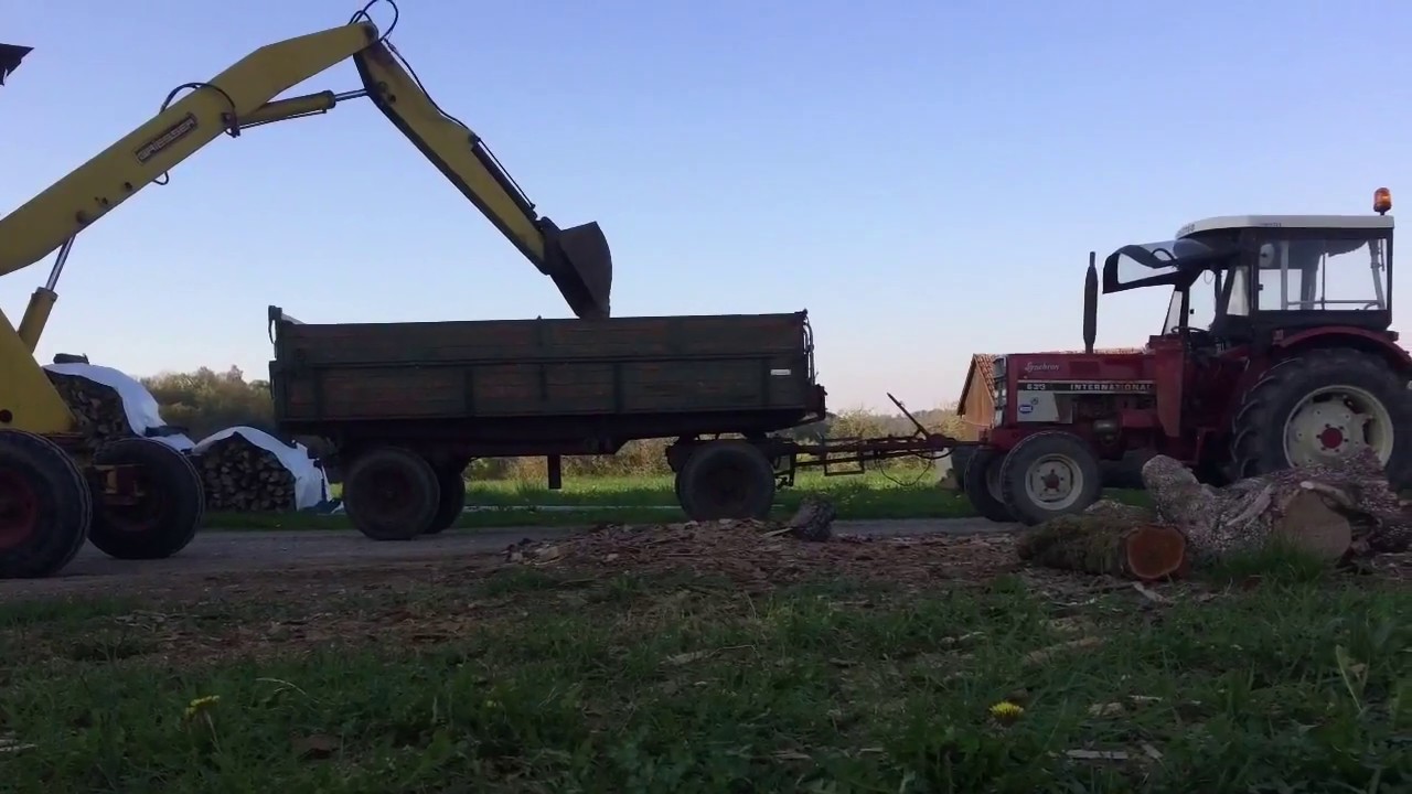 Baggern mit dem Griesser Bagger