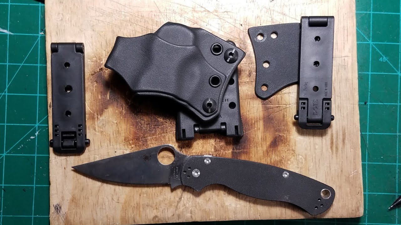 Spyderco Paramilitary 2 Auto Deploy Sheath for Belt AND Molle