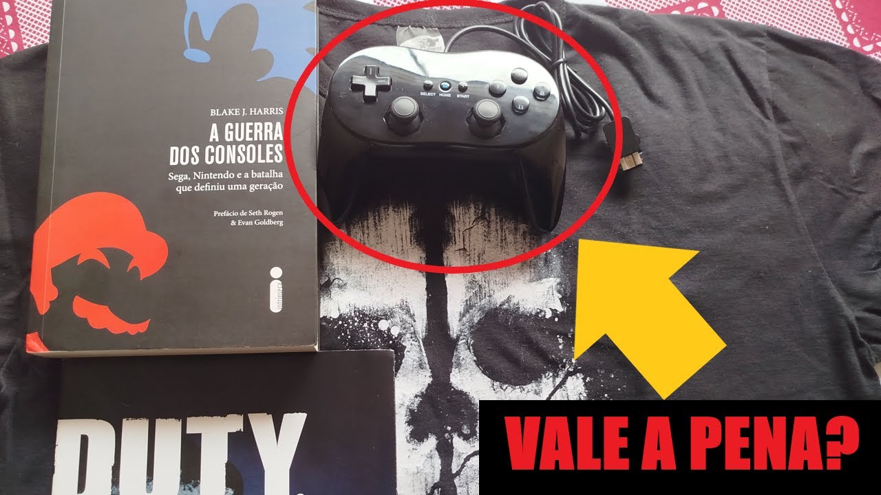 Comprei um Controle de Wii PARALELO e o livro GUERRA DOS CONSOLES! | Atualizando a Coleção