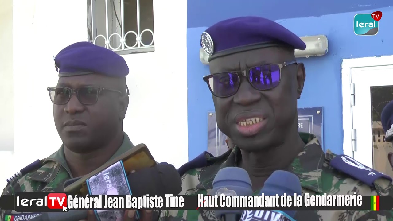 Visite du haut commandant de la gendarmerie à la légion centre de Kaolack (Jean Baptiste TINE)