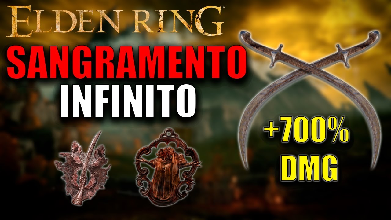 A MELHOR BUILD DE SANGRAMENTO DO ELDEN RING - Dupla Espada Curva de Bandido com Sepukku