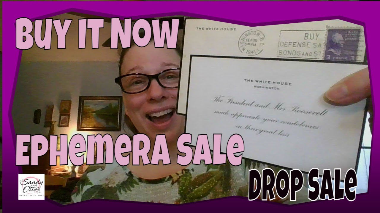 Buy It Now Sale | Ephemera | White House, Crafting, Yearbooks | Claim in Comments | 8/21/22