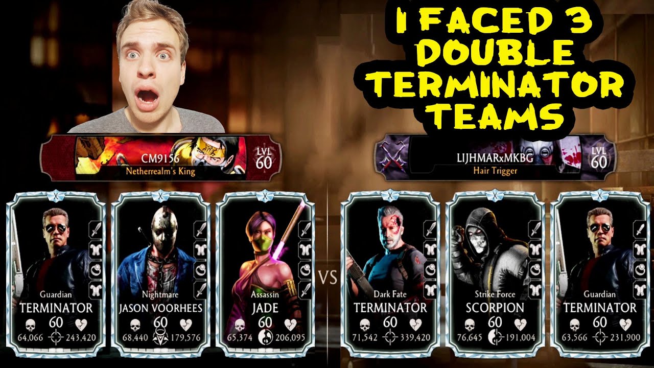 MK Mobile. MELTING Double Terminator Teams with Relentless Jason. Epic Evade Team.