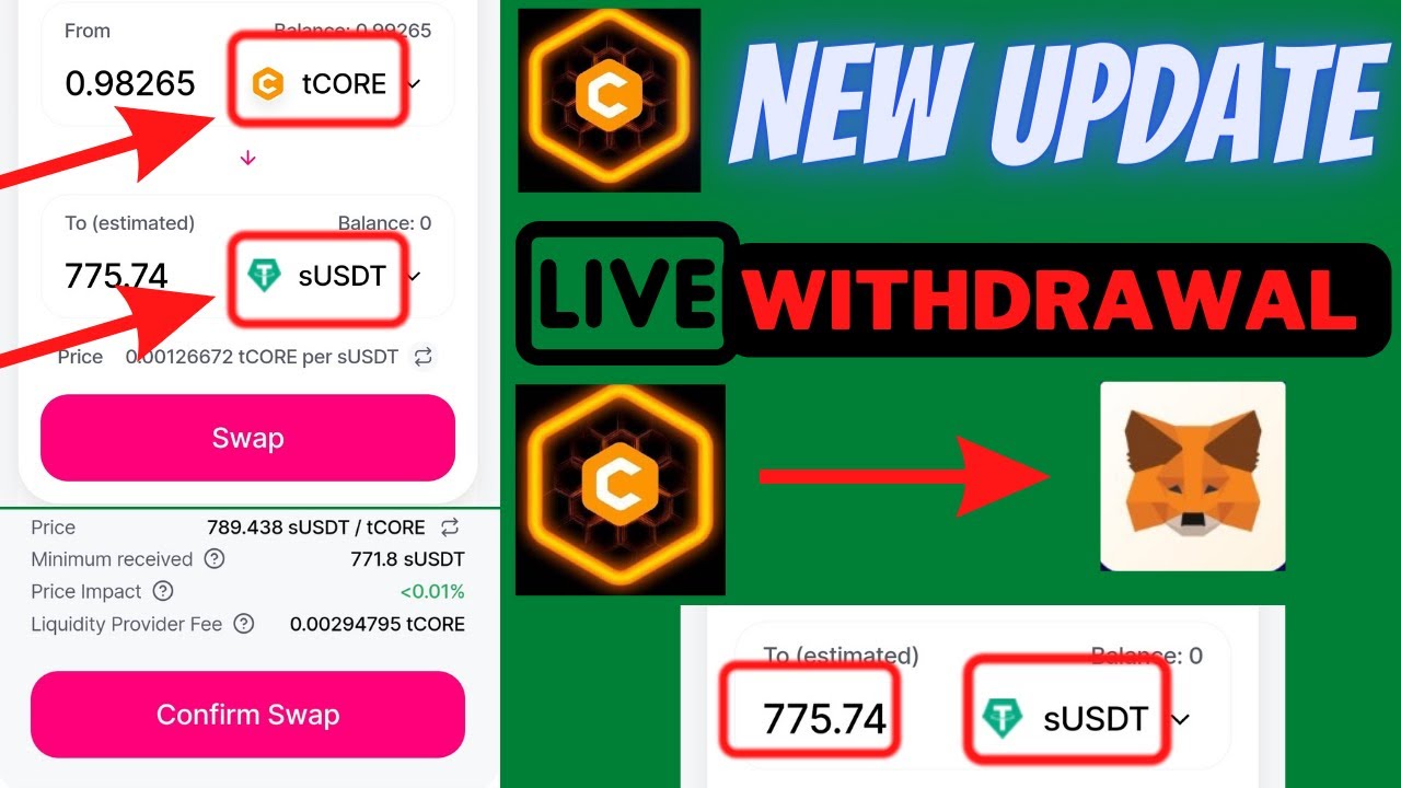 Satoshi Core Mining New update|mainnet Lunched|Core withdraw password|Core price = 771$