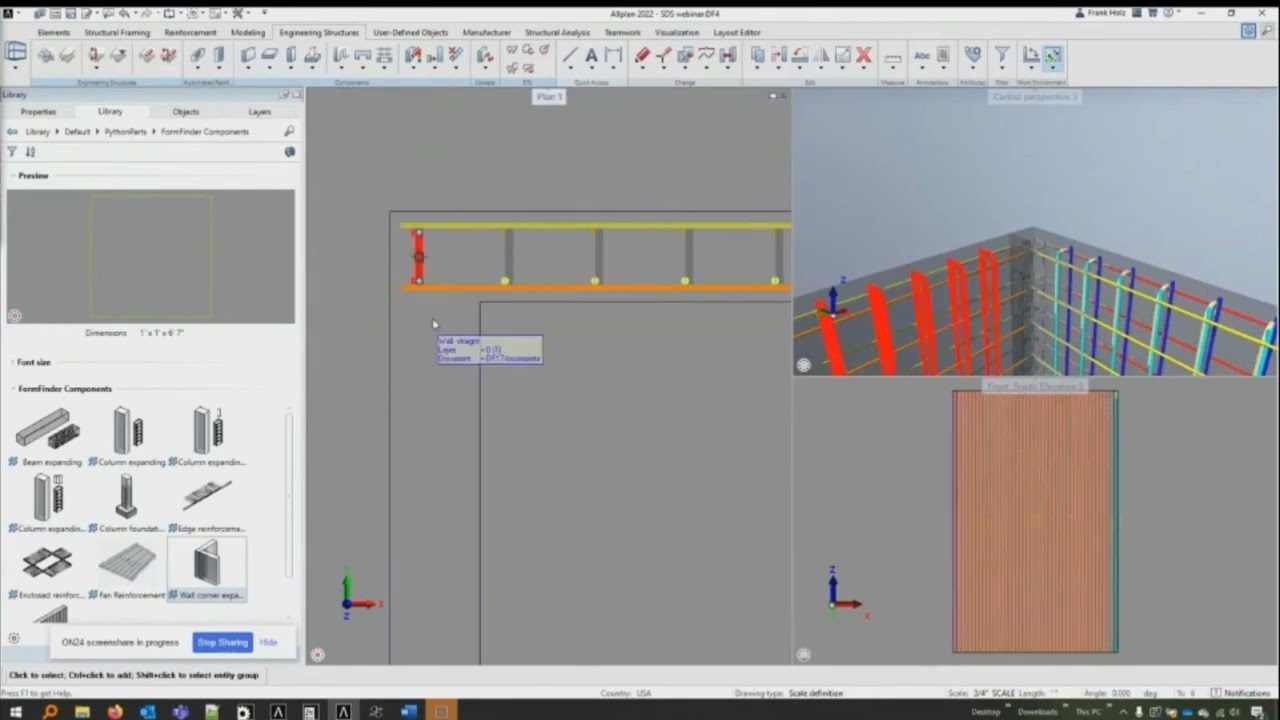 Rebar Detailing in Allplan: Creating 3D Models with a 2D Workflow Webinar