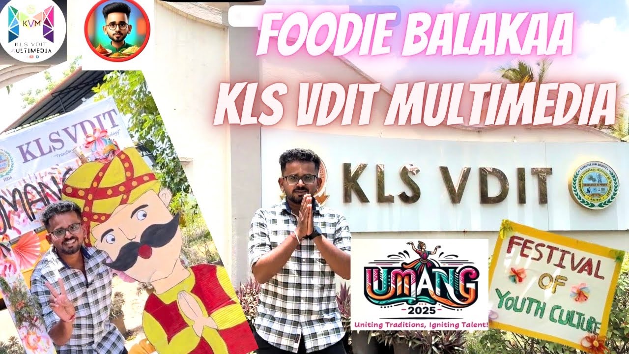 Food Stall Vlog By FOODIEBALAKA🤩 x KLS VDIT Multimedia | Engineering Life 😎