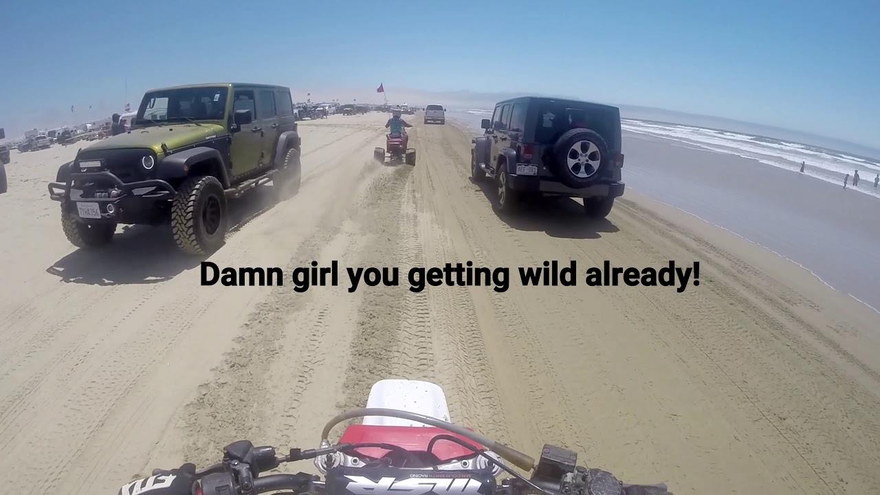 Riding atc's at Pismo Beach with my girlfriend