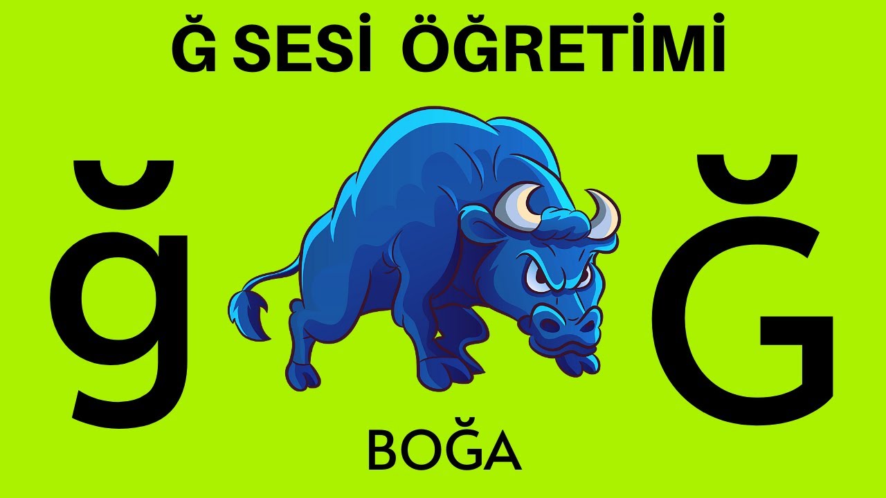 Ğ sesi Öğretimi - Ğ harfi Oyunu
