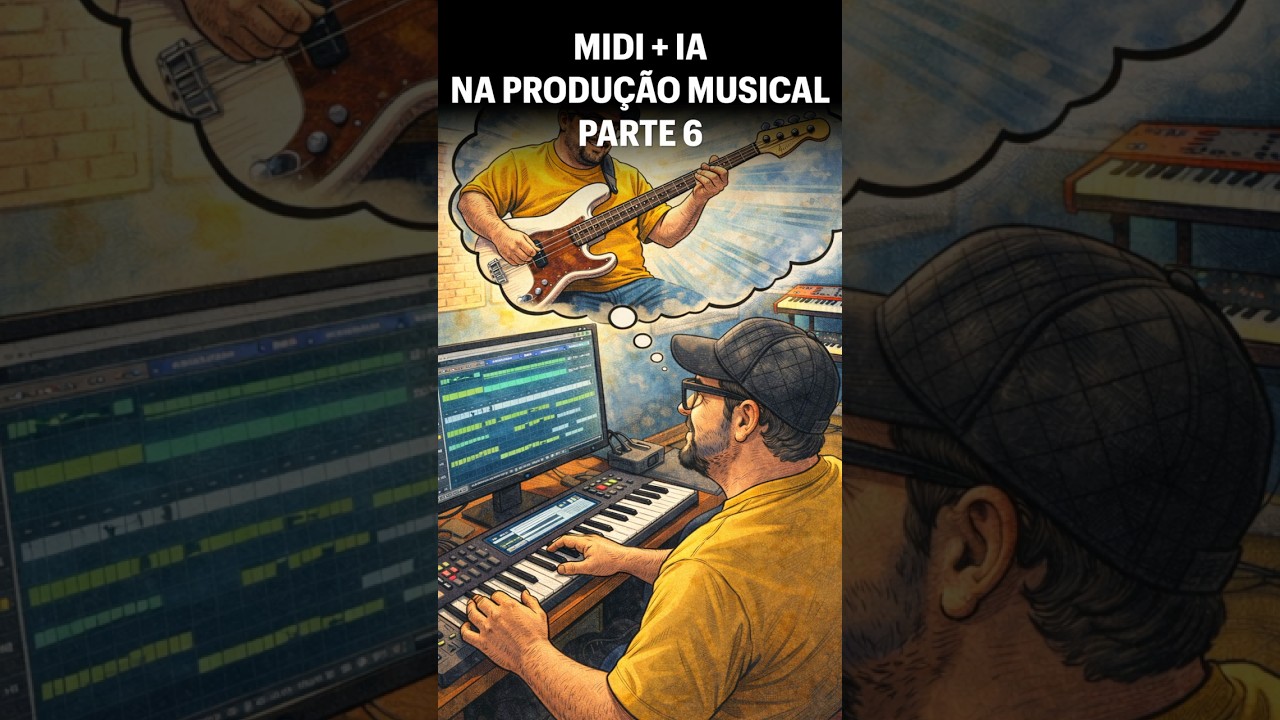 PRODU&Ccedil;&Atilde;O MIDI + IA - PARTE 6 #musica #ai #synth #criatividade