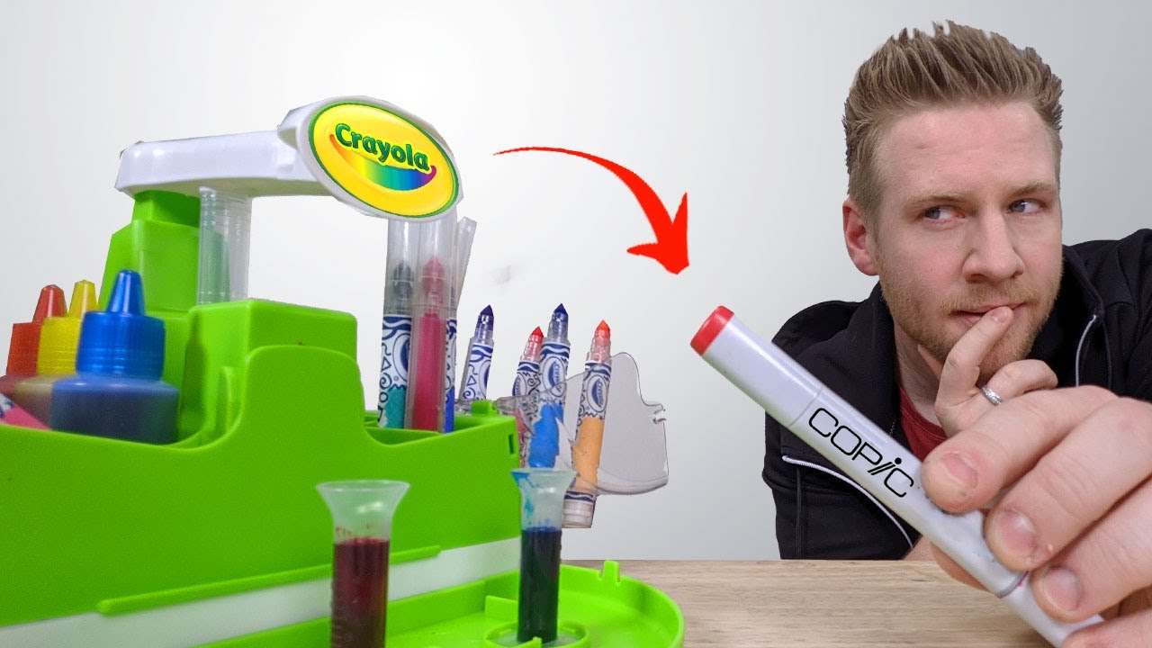 Я сделала COPICS с помощью Crayola 
