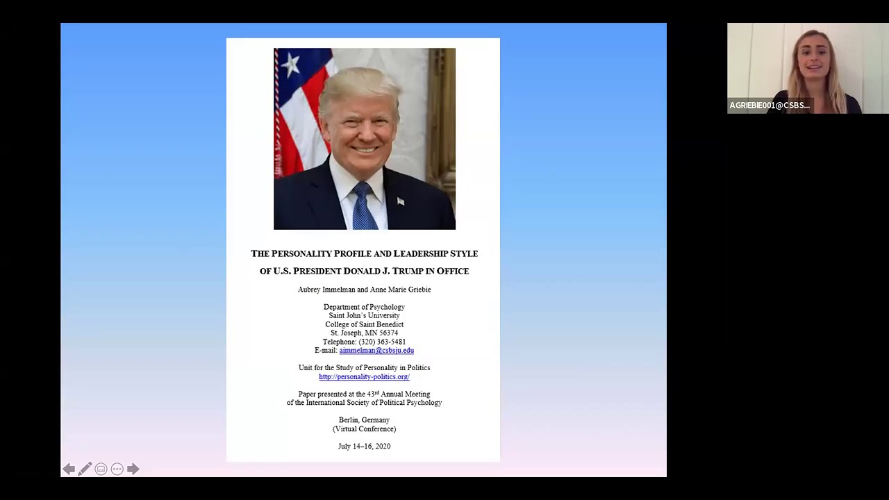 Personality Profile and Leadership Style of President Donald Trump (2020)