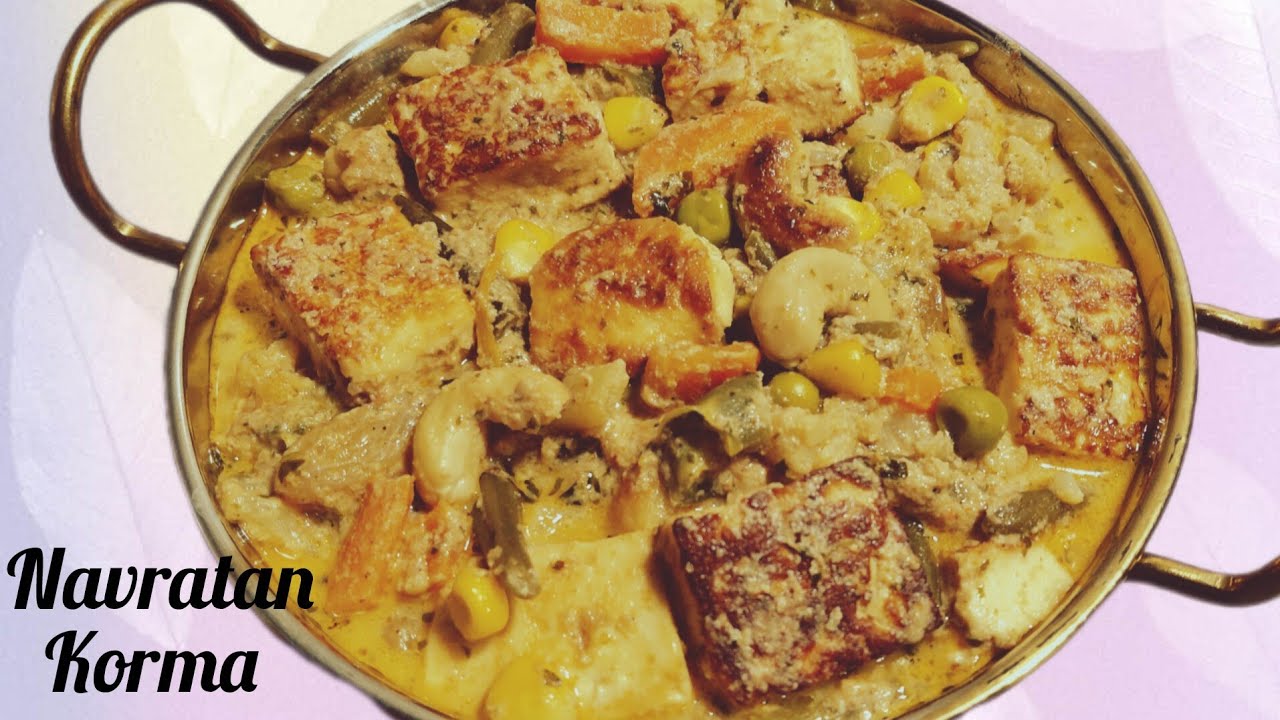 नवरत्न कोरमा रेसिपी | No Onion No Garlic Navratan Korma Recipe | Restaurant Style Veg Navratan Korma