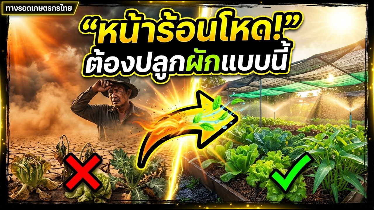 หน้าร้อนปลูกผักยังไงให้รอด? เทคนิคที่เกษตรกรต้องรู้